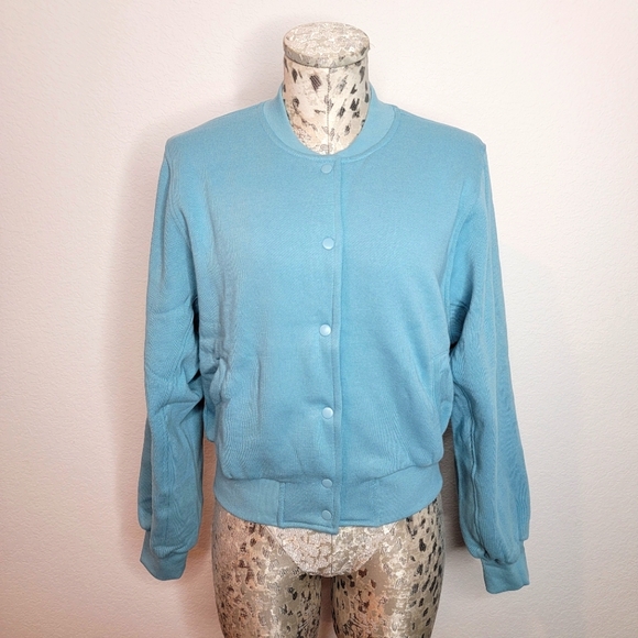 Victoria's Secret Cotton Fleece Bomber Jacket. - Picture 4 of 14